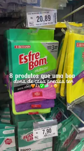 8 produtos que você precisa ter!! ♥️✨ #produtos #limpeza #casalimpa 