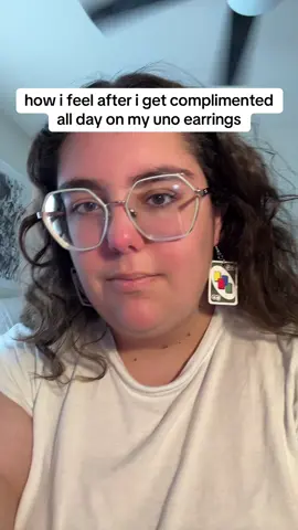i wear them alllll the time #uno #unoearrings #earrings #funkyearrings #foryou #foryoupage #fyp #xyzbca 