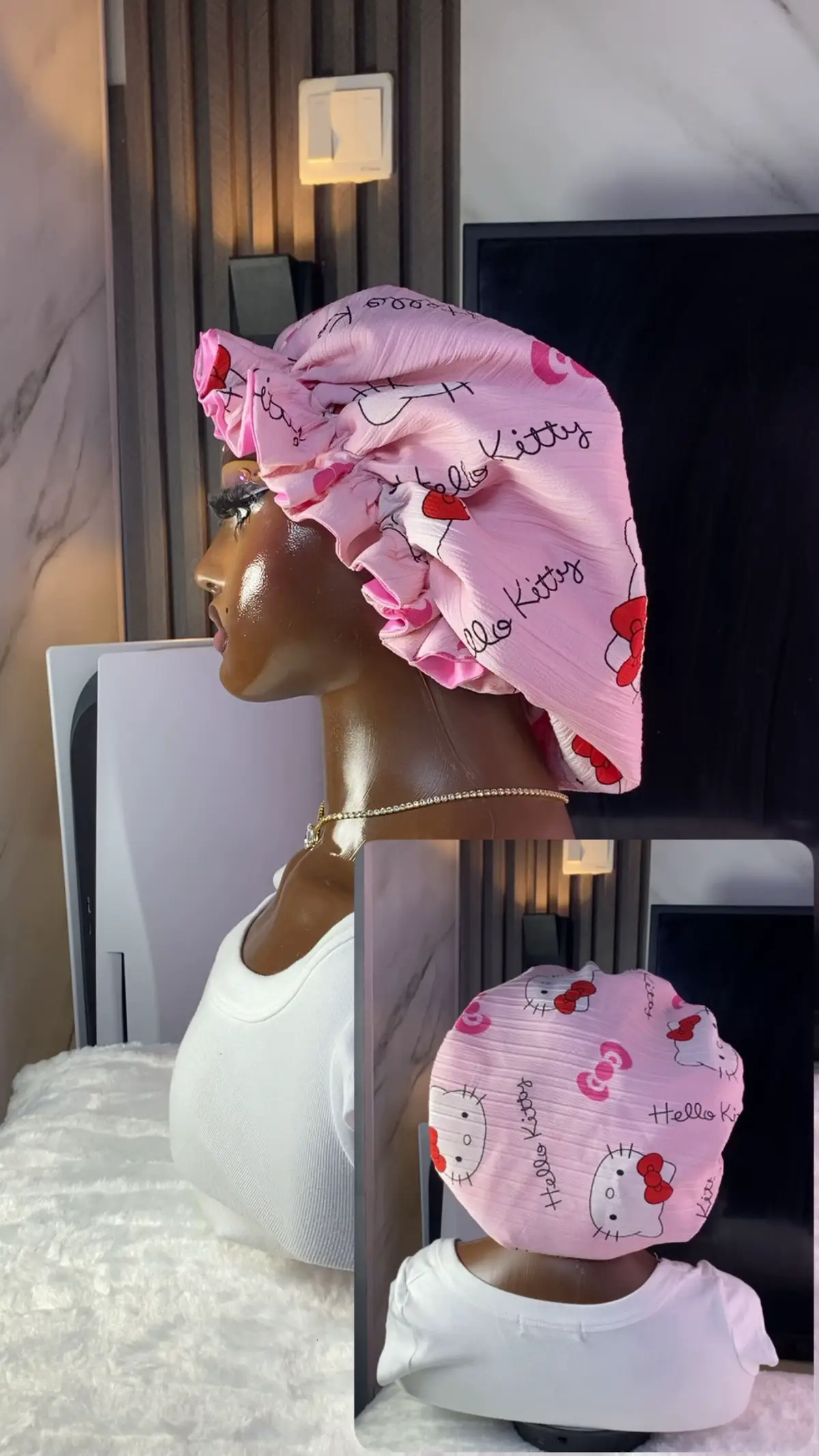 #2in1flowerbonnet #fybシviral #viralvideos #quality #viralvideosofficial❤️❤️🤩foryoupage #hairbonnetvendor #wholesales 