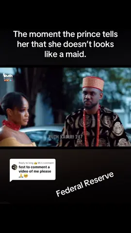 Replying to @king 👑 ML The moment the prince tells her that she doesn’t looks like a maid.#treasurejthomas #fypシ゚ #nollywoodmovies 