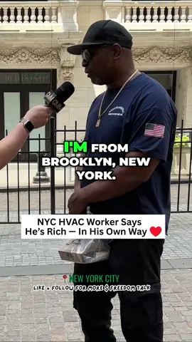 NYC Worker Redefines Being Rich 💸 #financialfreedom #ratrace #investing #fstreetinterview #streetinterviews 