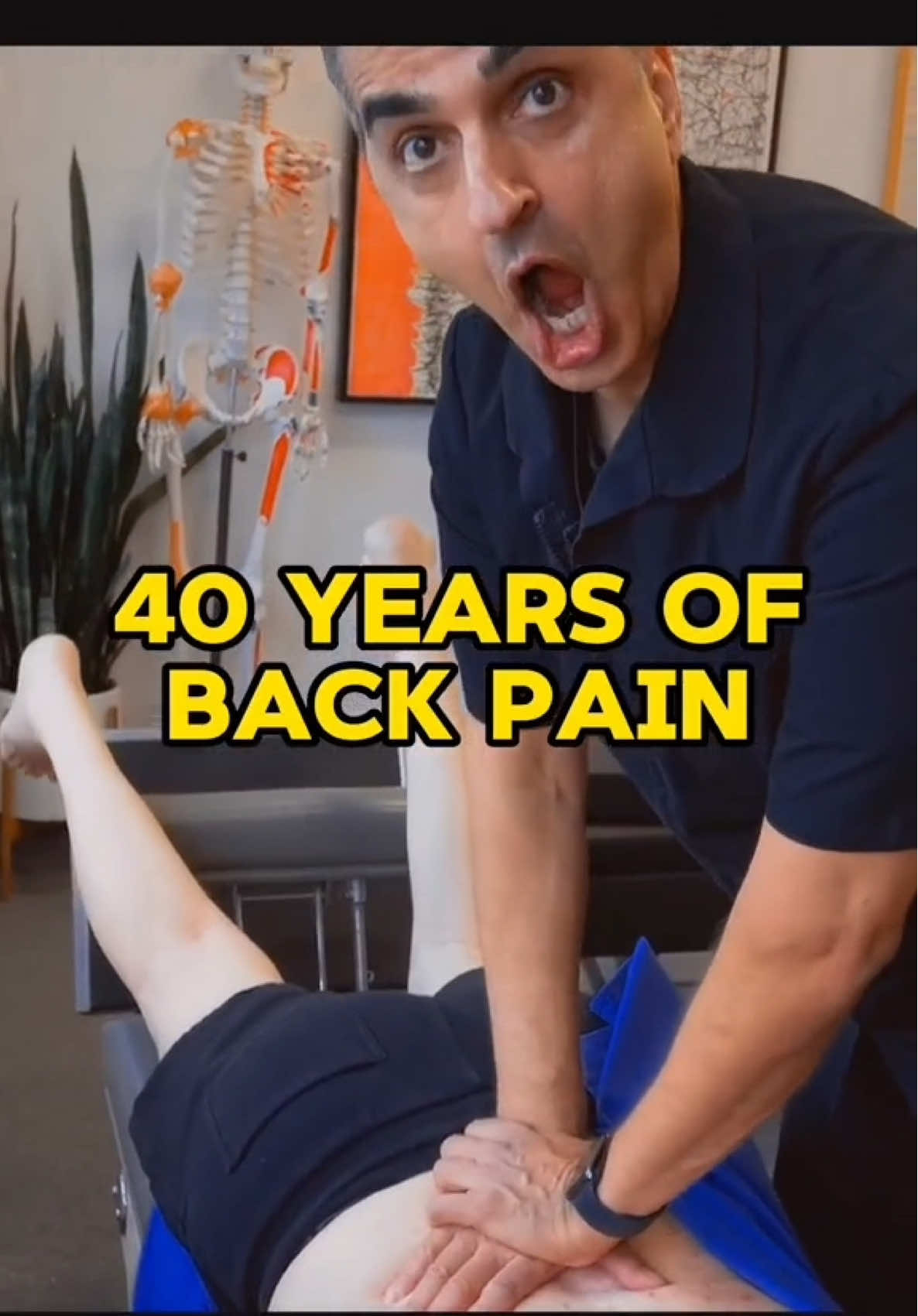 40 years of back pain 😢#chiropractic #chiropractor #satisfying #foryou #fyp #foryoupage  FULL VIDEO: Dr. Rahim Gonstead on YouTube