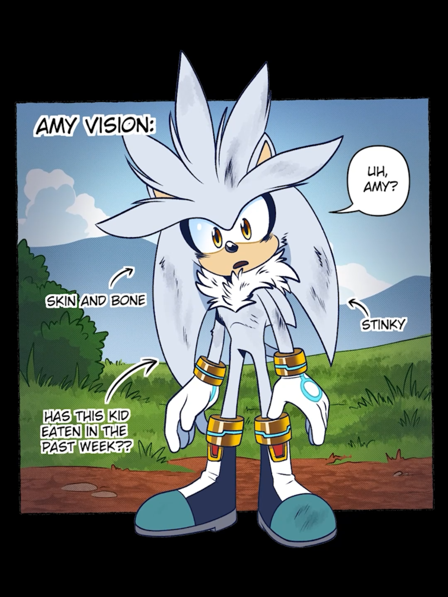 Feeding Silver: Amy vs Sonic Comics by TC-96 Cast: Silver, Sonic - Alex Wood Amy - Haley Hylia Cream - Summer Lynn Rose #sonicthehedgehog #silverthehedgehog #amyrose #comicdub #hungry #sonic #soniccomic #amyvssonic #itsnouse