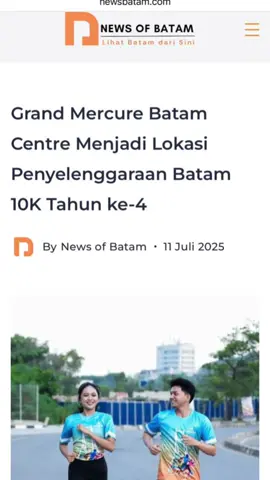 Grand Mercure Batam Centre Menjadi Lokasi Penyelenggaraan Batam 10K Tahun Ke-4. Berita selengkapnya dapat dilihat di Newsbatam.com                                      #fyppppppppppppppppppppppp #batam #fyp #kotatehobeng #grandmercurebatam #batam10k 