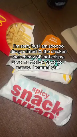 I said what I said. #mcdonalds #mcdonaldssnackwrap #snackwrap 