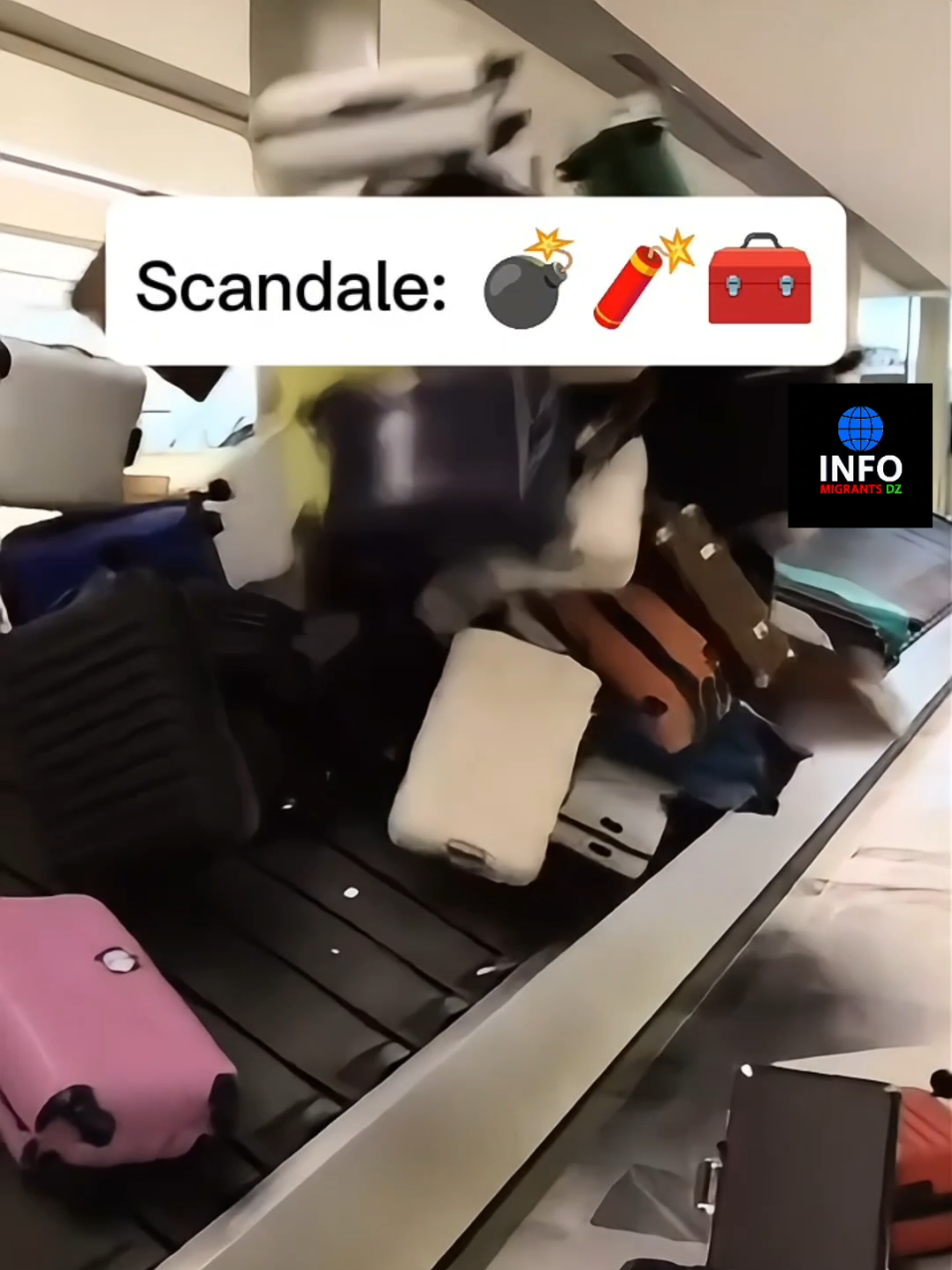 scandale des bagagistes #scandale #bagagistes  @Info Migrants DZ 