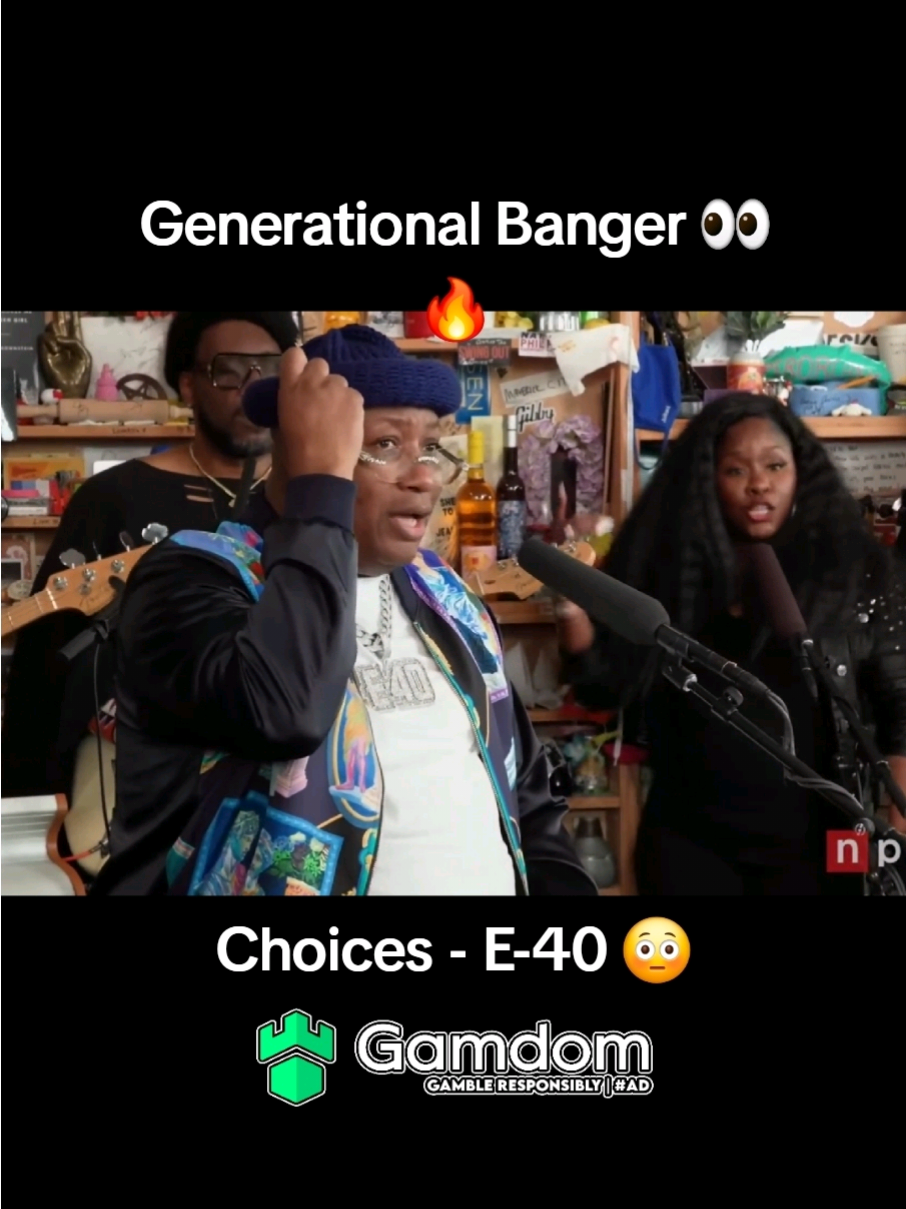 Generational Banger choices by E-40 tiny desk #e40 #tinydesk #tinydeskconcerts #bayarea 