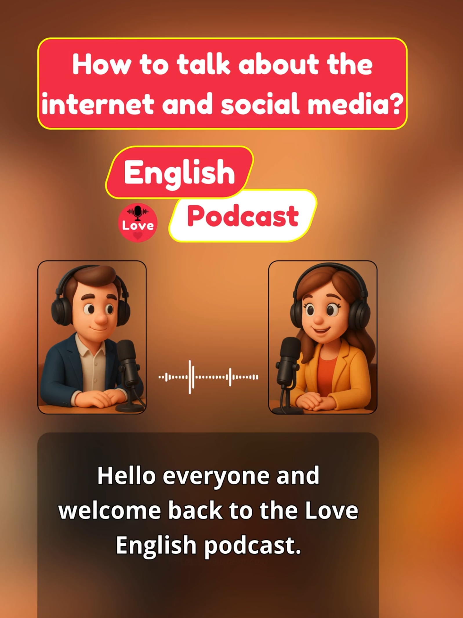 English Podcast: How to Talk About Social Media | Fun English Conversation
 Do you use Instagram, TikTok, or Facebook? 📱 Let's learn how to talk about it! In this modern and fun English podcast, join Leo and Emma for a simple chat about the internet and their favorite social media apps. This is a must-know lesson for everyday English! 👨‍💻
 
 This English listening practice will teach you all the essential vocabulary you need, like 