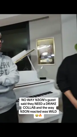 NO WAY N3ON’s guest said they NEED a DRAKE COLLAB and the way N3ON reacted was WILD 😭🔥 #n3on #n3onclips #drake #music #dreamcollab #producer