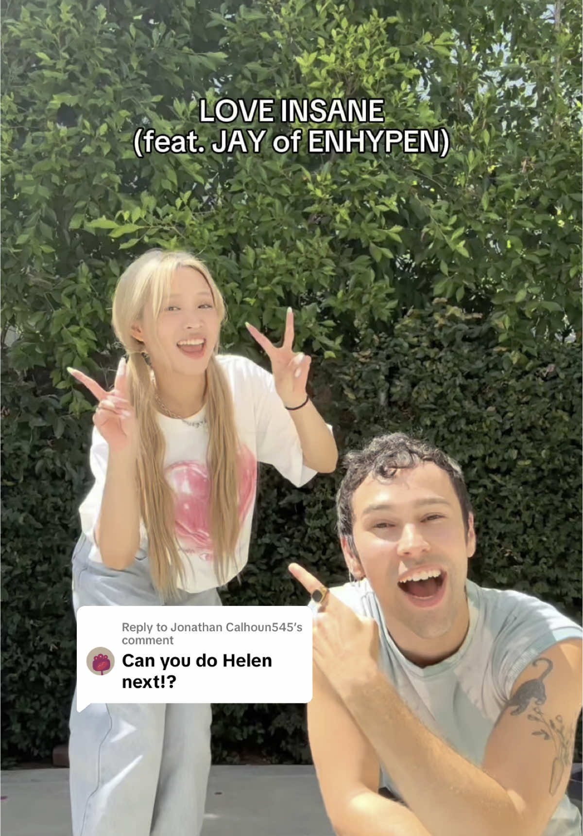 Replying to @Jonathan Calhoun545 This one's so fun! Tag someone you wanna do this dance with in the comments DC: @Helen Peng @タイガの振り付け🐯🕺 #newmusic #loveinsane #jay #enhypen #Love #lovesong #pop #kpop #jay #enhypen 