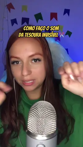 Como eu aprendi a fazer tesoura invisível #asmrsounds #mouthsounds #asmrvideo #asmrtiktoks 