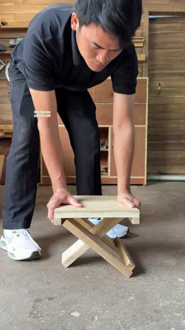 How to make a compact smart folding chair #woodworking #tips #DIY #tools 