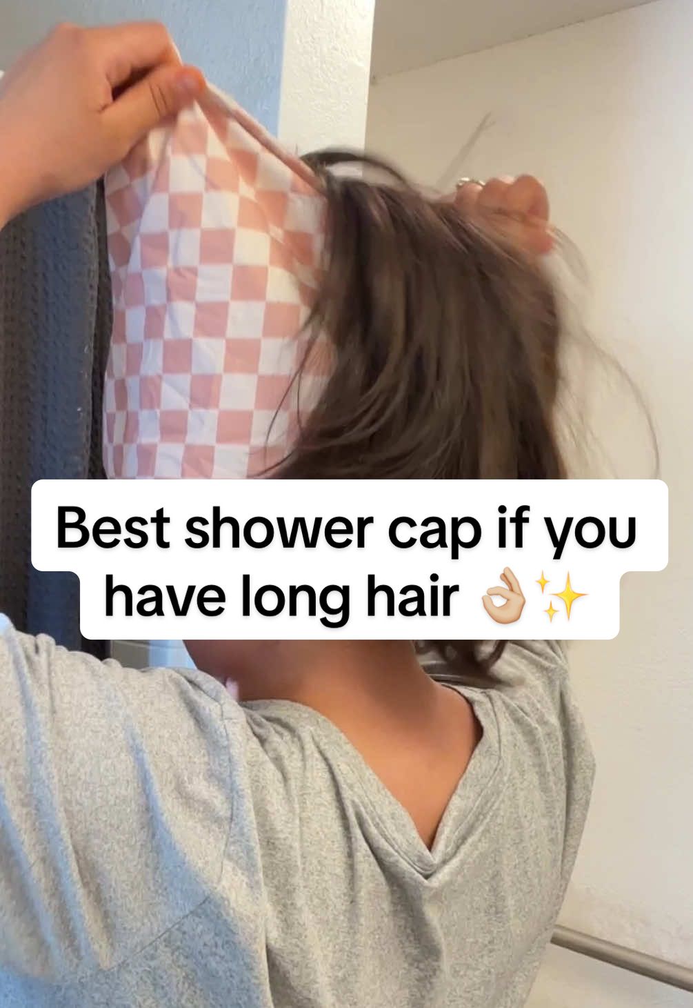 Luxury Shower Cap Checker 🛀✨ @Kitsch #showercap #longhair #bonnet #silkbonnet #satinbonnet #kitsch #flashsale #tiktokshopcreatorpicks #dealsforyoudays 