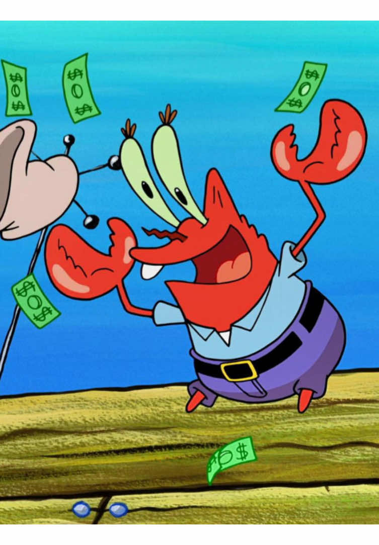 Mr.Krabs turned stupid #fyp #spongebob 