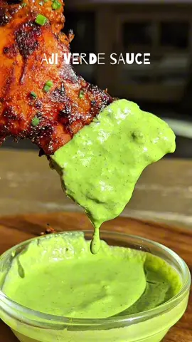 This aji verde sauce belongs on EVERYTHING. especially with the Peruvian Chicken I posted yesterday. It’s a NON NEGOTIABLE 💚 #ajiverde #greensauce #peruviansauce #peruvianchicken #homemadesauce #easysaucerecipe Ingredients:     •    2 jalapeños (deseeded if you don’t like too much spice)     •    3 garlic cloves (roughly chopped)     •    1 ½ tablespoons fresh lime juice     •    1 tsp lime zest     •    ½ cup mayonnaise     •    ⅓ cup crumbled cotija cheese     •    1 bunch fresh cilantro     •    ¼ teaspoon salt (adjust to taste)     •    1 tablespoon aji amarillo paste     •    2 green onions (roughly chopped, only the green parts)     •  2 tablespoons olive oil Directions: 1.Add all ingredients to a blender and blend until smooth and creamy.  Store in an airtight container in the fridge for up to 5 days. Enjoy!