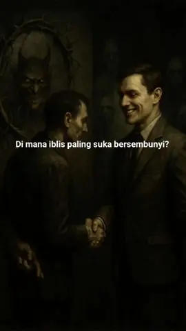 Iblis di balik jubah suci → simbol kemunafikan spiritual; kejahatan yang memakai topeng kesucian. Tak pernah bercermin → menyindir mereka yang menghakimi tanpa pernah mengoreksi diri. Ini bukan hanya sindiran terhadap pemuka agama, tapi terhadap siapa saja yang merasa paling suci hingga lupa bahwa iman tanpa kerendahan hati hanyalah kesombongan yang disamarkan. #katakatafilsafat☠ #filsafat #katakatafilsafatkehidupan #fyp #sad #filsafatpemikiran #filsuf 