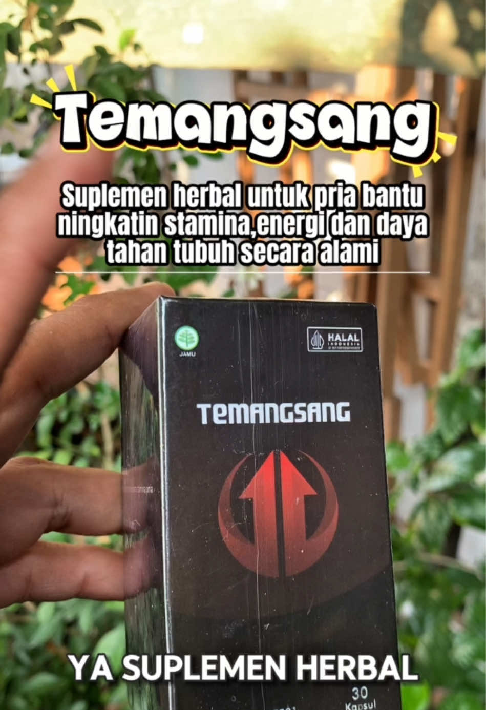 TEMANGSANG suplemen herbal pria bantu ningkatin stamina,daya tahan tubuh dan vitalitas pria secara alami,yang mau order silakan dm atau komen dibawah ya gaes #temangsang #suplemenherbal #testobooster #penambahstamina 