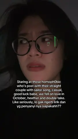 Saya bingung. Kalian bingung. Tapi mereka ngeles di balik kata “kita cuma nikmatin musiknya aja” It’s #wlw and #mlm anthem songs and mostly #lqbtq community songs guys. I am straight but totally understand it.