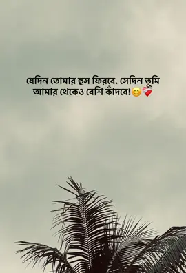 যেদিন তোমার হুস ফিরবে. সেদিন তুমি আমার থেকেও বেশি কাঁদবে!😊❤️‍🩹 #foryou #foryoupage #bdtiktokofficial🇧🇩 #fyp @TikTok @tiktok creators @TikTok Bangladesh 
