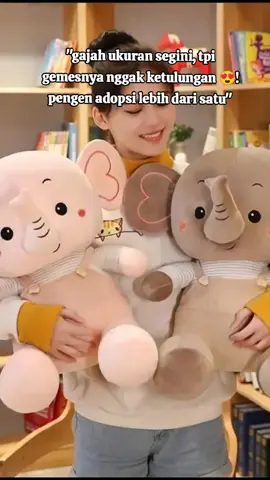 Boneka Gajah Pake Baju Ukuran 40 cm😍🫶#tiktokaffiliate #affiliatepemula #fypシ゚ 