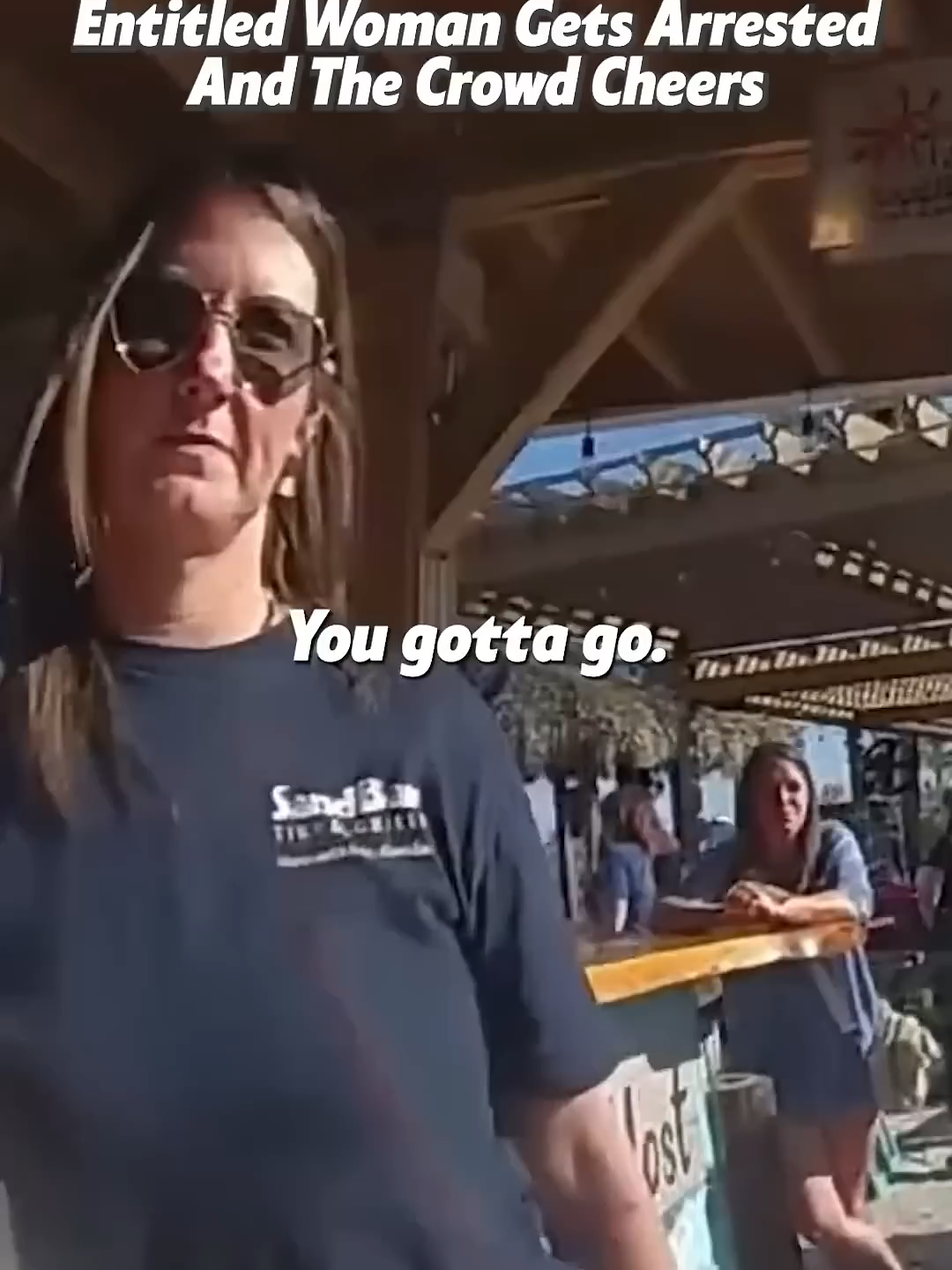 Entitled Woman Gets Arrested, and the Crowd Cheers. Full clip on Body Cam Watch