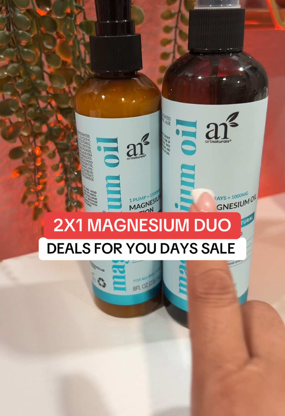 #magnesium #magnesiumspray #TikTokShop #dealsforyoudays #dealsforyousale #tiktokshopcreatorpicks @artnaturals 