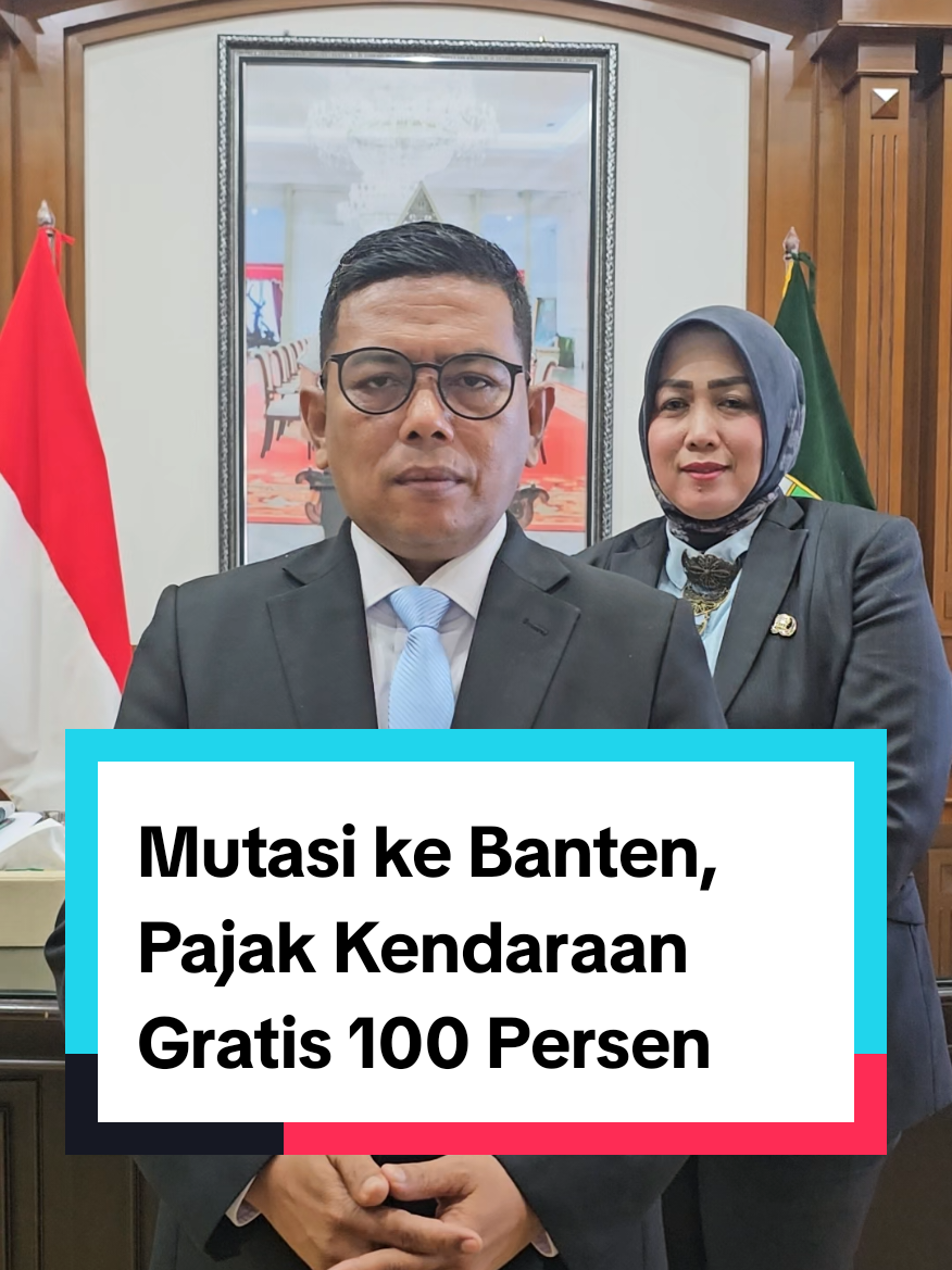 Pemerintah Provinsi Banten menggratiskan pokok pajak kendaraan yang akan mutasi masuk ke Banten. Program ini berlaku untuk kendaraan dari luar Banten hinggi 31 Oktober 2025 Gratis 100 persen, Laporkan jika ada tindakan pungli, calo dll.. #mutasikendaraan #pajakkendaraanbanten #banten #andrasoni #bapendabanten #bantenhariini #samsat #pajakgratis #provinsibanten