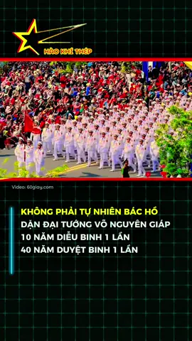 Không phải tự nhiên Bác Hồ dặn đại tướng Võ Nguyên Giáp 10 năm diễu binh 1 lần; 40 năm duyệt binh 1 lần #qdndvn #cuocsongtrongquanngu #xuhuongtiktok #thuvienphapluat 