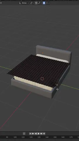 This one trick makes your blanket look real #blender #blendertutorial #blendertips #furniture  #furnituredesign 