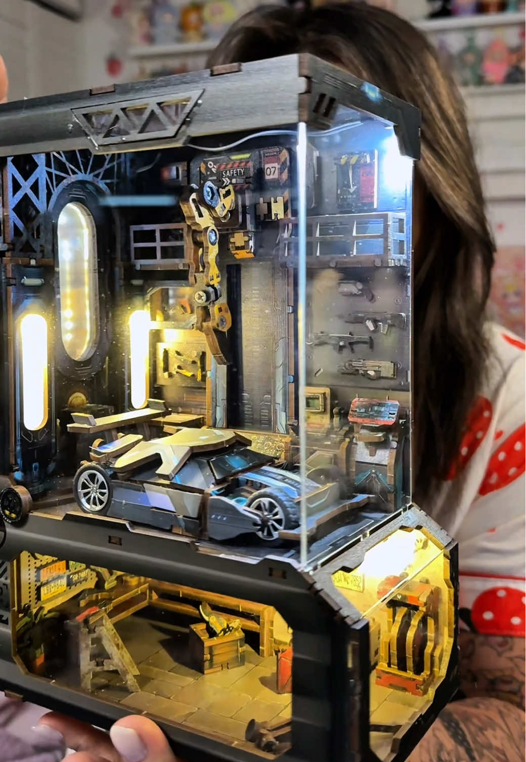 I think I am really enjoying building these book nooks and mini houses. They do take some time to put together but it always turns out so cool! This is the Cyberpunk theme and I can’t wait to put it together.  #booknook #DIY #booknookkit #wood #minihouse #craft #build #arts #cyberpunk #buildkit #woodwork #minaturehouse #booknookdiy #tiktokshop 