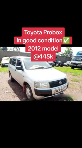 Bank repossessed🔥🔥 Toyota Probox Accident free💯 Engine✅️ Interior✔️ Yom 2012 1300cc Automatic Petrol⛽️ Location Kericho  Starting price 445k Place your offers now🗳