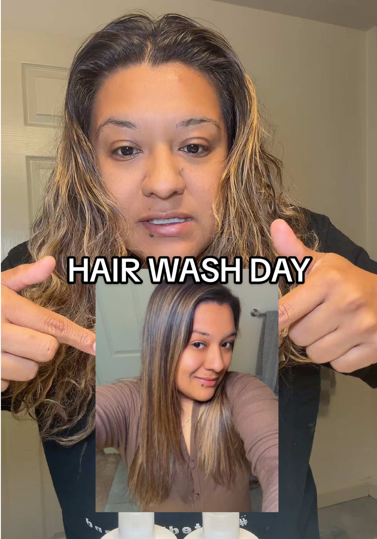 Hair wash day with @Plantitas Haircare 😍🫶🏼 what a difference!! 🤣#hairwashday #hairtransformation #hairwashroutine #hair #haircare #hairproducts #hairgrowth 