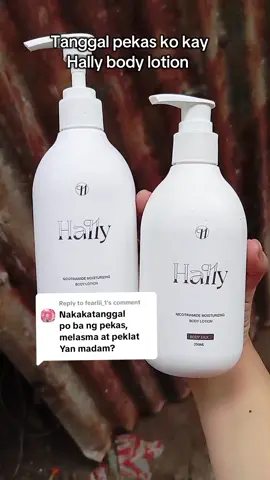 Replying to @fearlii_1 tanggal problema mo Kay Hally lotion 