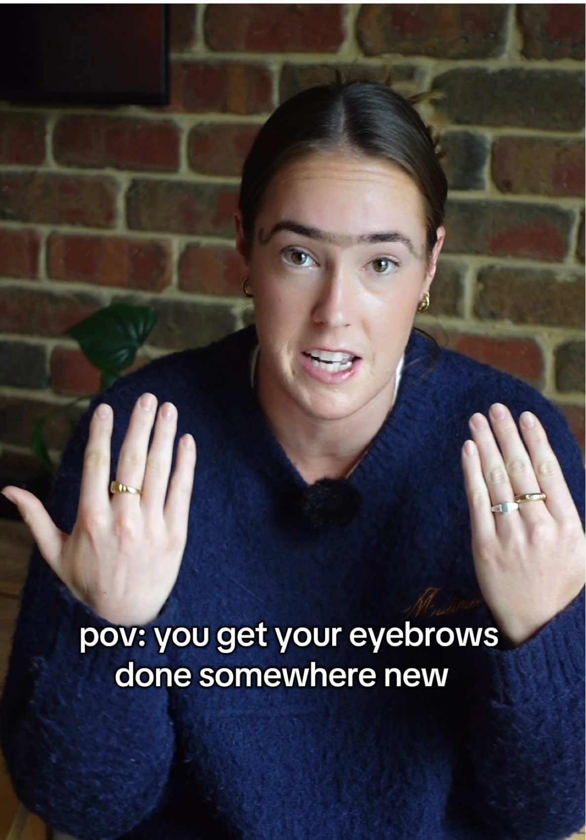The tint is always way too dark 😭 #pov #skit #eyebrows #beautician #beauty #waxing #wax #beautyservice #twins #sisters #comedy #fyp #viral 