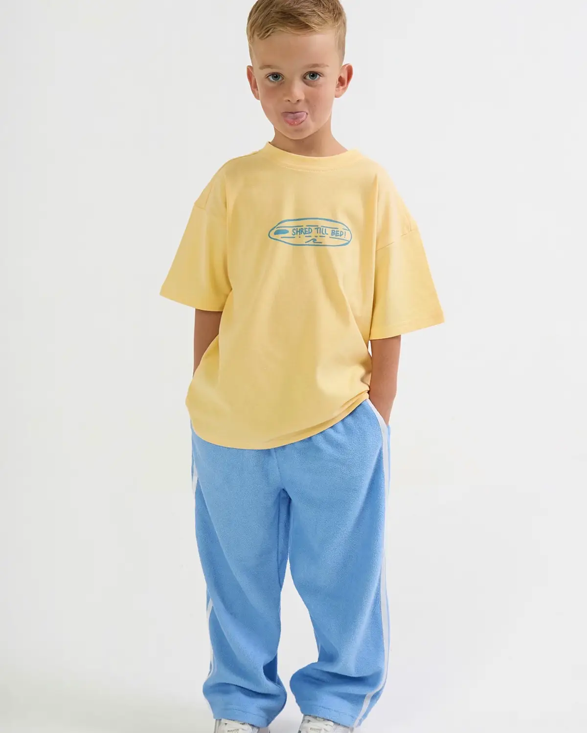 Our little legend is rocking the “Shred Till Bed” tee + Strides in 100% terry cotton – built for play, made for chill. From beach hangs to bedtime, this fit is a whole mood 💛 ✨Tag your cool mum crew – this one’s for the style-savvy littles.  #MumTok #UKMums #MummyLife #MumStyle #CoolMumClub #MumBoss #MumHacks #StylishMum #ParentTok #KidsStyle #MiniFashionista #KidsFashionUK #StylishKids #TrendyTots #WhatMyKidWore #MiniStyle #LittleTrendsetter #KidsOOTD #StreetStyleKids #ShopSmallUK #SupportSmallBrands #SmallBusinessLove #KidswearBrand #BoutiqueKidsClothing #ShopTheLook #KidsClothingLine #ShopIndependent #FashionForKids #FYP #ForYouPage #ViralOutfit #TikTokFashion #TikTokMums #TikTokKids 