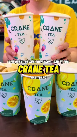Trà sữa Crane Tea đã cập bến tại Nha Trang rồi mọi người ơi🧋🤩. #tulangthang #nhatrang #anuong #homnaydidau #checkinnhatrang #reviewanuong #anuongnhatrang #cranetea #trasuangon 