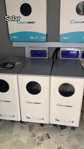 Solar installations 22kva hybrid inverter with 45kw lithium battery #solarenerg #kingsolar #CCTV 