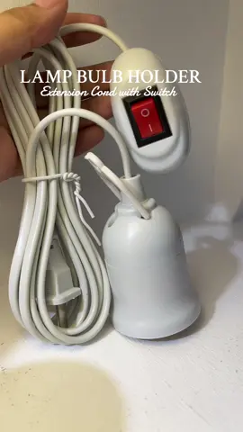 Lamp Bulb Holder 💡💕Extension Cord with Switch 👌😍