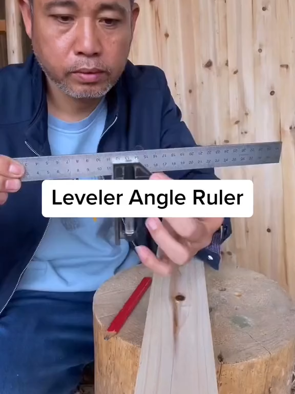 Master perfect angles with this heavy-duty stainless steel ruler. Woodworking made precise & easy!#SP_1AF129Z#WoodworkingTools #precision #DIYProjects #TiktokMadeMeBuyIt