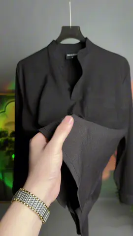 Áo sơ mi đũi cổ trụ tàu Classic Shirt chất đũi XƯỚC #aosomi #aosominam #thoitrangnam #hottrend #viralvideo #xuhuong 