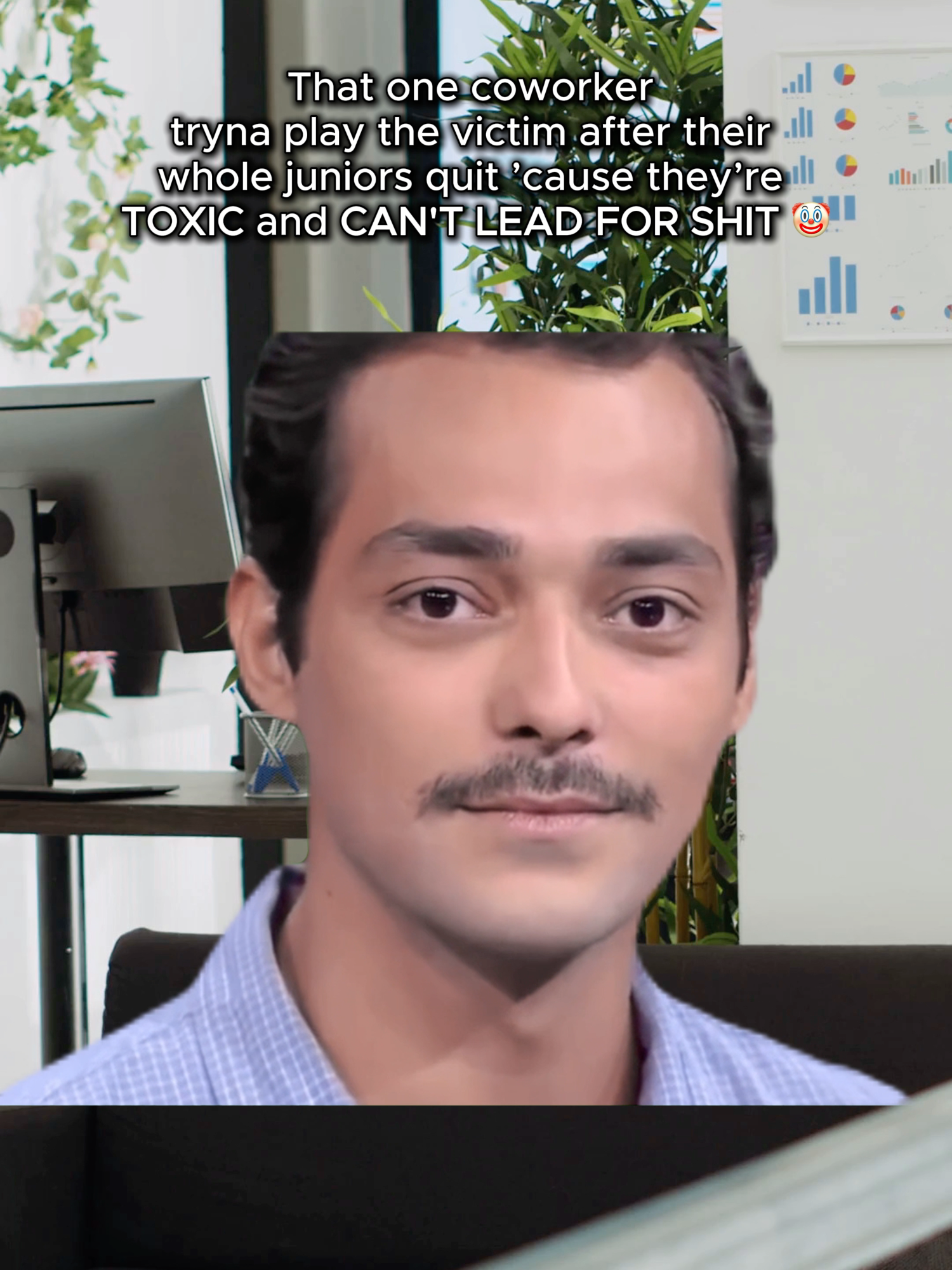 Whole team quit… and somehow they’re the victim 😭 Reminder: leadership isn’t just a title, it’s a skill. And some of y’all skipped the tutorial FOR REAL #victim #toxic #fakehr #cheaplabor #HRmeme #corporatehumor #workmeme #corporatememe #officehumour #officememe #fyp #foryou #trending #viral #fy #funny #duet #comedyvideo #WorkLife #hustleculture #OfficeVibes #CorporateHumor #WorkMemes #officehumor #JobStruggles #WorkBesties #CorporateLife #9to5Problems