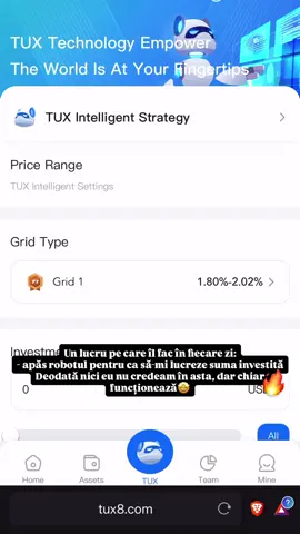 Cine vrea să profite de un venit pasiv va invit alături de noi🤩🚀🔥  https://tux8.com/user/reg2/J56WEY