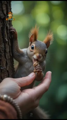 Cutest Squirrel Eating Nuts #squirrel #viral #fyp #follow #FoodLover #nature 