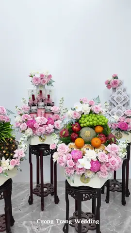 5 tráp tông hồng nhẹ nhàng cho dâu rể. 😍#tráp_ăn_hỏi_đẹp_tại_hà_nội #xuhuong2025 #tráphoicuongtrang #trápănhỏirồngphượng 