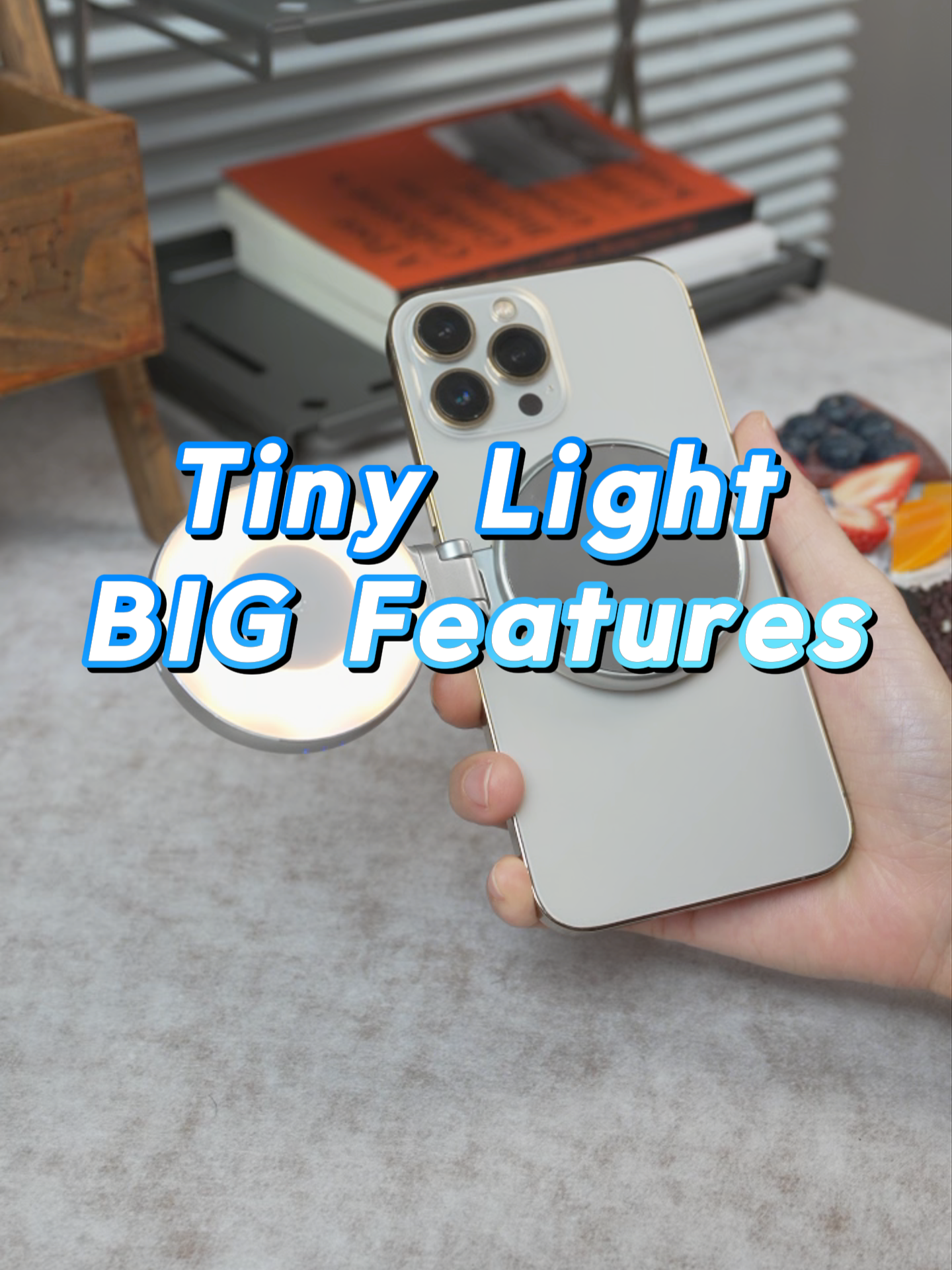 The best thing to have for taking better pictures.😍 A foldable magnetic fill light that even comes with a mirror for selfies and also doubles as a phone stand! #photography #light #selfie #filllight #shooting #selfielight #ringlight #contentcreatortools #Vlog #phoneaccessories #magneticlight #contentcreator #telesin #dealsforyoudays #EuhomyIceMaker #Euhomy #SuperBrandDay #EuhomySuperBrandDay