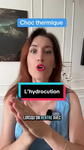 L’hydrocution est un choc causé par l’entrée soudaine dans de l’eau froide, surtout quand on a chaud. Elle peut provoquer un malaise ou un arrêt cardiaque. Pour l’éviter, il faut entrer dans l’eau progressivement. #hydrocution #noyade #canicule #ete #piscine #parentalite #sante 