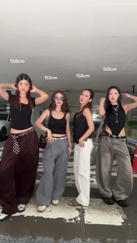 เพื่อนกันไม่เกี่ยวกับความสูง อิอิ #fitcheck #แต่งตัว #tiktoklooks #เสื้อผ้าแฟชั่น 