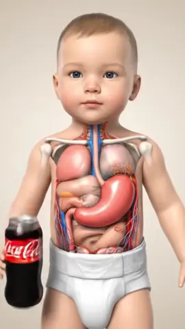 Baby Drinking Soda Part 2 #satisfyingvideos #odlysatisfying #fyp #asmr #health #unhealthy #foryoupage #healthyliving #satisfying #ai #soda 