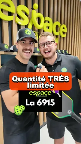 ⏰🚨 𝗔𝘁𝘁𝗲𝗻𝘁𝗶𝗼𝗻 É𝗱𝗶𝘁𝗶𝗼𝗻 𝗟𝗶𝗺𝗶𝘁é𝗲 🚨⏰ 🤩 La raquette 6915 d'Espace Pickleball qu'il te faut absolument !! 🏓 La 6915 est conçue pour un contrôle précis, un spin supérieur, et une puissance durable grâce au carbone Toray T700 et mousse hybride. 🔥 🤩 𝗣𝗼𝘂𝗿 𝗻𝗼𝘀 𝗺𝗲𝗺𝗯𝗿𝗲𝘀: 𝗣𝗿é𝘃𝗲𝗻𝘁𝗲 𝗲𝘅𝗰𝗹𝘂𝘀𝗶𝘃𝗲 𝗱è𝘀 𝗹𝗲 𝟭𝟴 𝗷𝘂𝗶𝗹𝗹𝗲𝘁 à 𝟭𝟬𝗵 𝘃𝗶𝗮 𝗹’𝗮𝗽𝗽𝗹𝗶𝗰𝗮𝘁𝗶𝗼𝗻 𝗖𝗼𝘂𝗿𝘁 𝗥𝗲𝘀𝗲𝗿𝘃𝗲 (𝗙𝗼𝗻𝗱𝗮𝘁𝗲𝘂𝗿𝘀, É𝗹𝗶𝘁𝗲𝘀 & 𝗖𝗹𝗮𝘀𝘀𝗶𝗾𝘂𝗲𝘀) 👀 Accès ouvert à tous à partir du 20 juillet à 10h 𝘃𝗶𝗮 𝗹’𝗮𝗽𝗽𝗹𝗶𝗰𝗮𝘁𝗶𝗼𝗻 𝗖𝗼𝘂𝗿𝘁 𝗥𝗲𝘀𝗲𝗿𝘃𝗲., si des raquettes sont encore disponibles. 🎙️ 𝗦𝗶 𝘁𝘂 𝗮𝘀 𝗱𝗲𝘀 𝗾𝘂𝗲𝘀𝘁𝗶𝗼𝗻𝘀, é𝗰𝗿𝗶𝘀 𝗻𝗼𝘂𝘀 𝗱𝗮𝗻𝘀 𝗹𝗲𝘀 𝗰𝗼𝗺𝗺𝗲𝗻𝘁𝗮𝗶𝗿𝗲𝘀 👇👇 #Pickleball #Raquette6915 #EspacePickleball #EditionLimitée #QuantitéLimitée #VilleDeQuébec