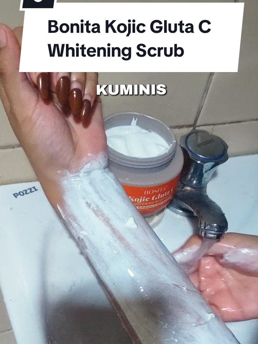 Maaspang? Uneven skintone? 🧽 Time to scrub it out with BONITA Kojic Gluta-C Brightening Scrub! With Kojic Acid + Glutathione + Vitamin C, it helps exfoliate dead skin, even out tone, and leave your skin soft & glowing. ✨ ✅ pwede for singit, siko, tuhod ✅ Smooth & brighten ✅ Gentle exfoliation #ShopWithBonita #BloomWithBonita #BonitaBrighteningScrub #KojicGlutaCScrub  #BodyCarePH #SmoothSkinGoals #Skintokph 